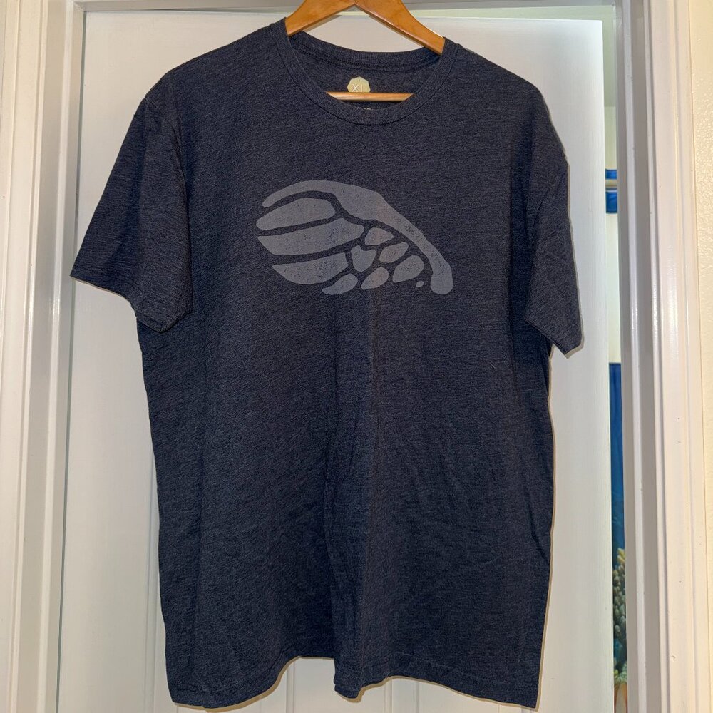 Wohven Graphic T Shirt Minimalist Print Heather Navy XL